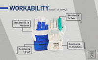 EN388 certified industrial safety gloves for mechanical risk protection and durability