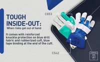 Buy Mallcom C-853 leather safety gloves online for heavy-duty industrial protection