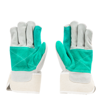 Reinforced split leather palm of Mallcom C-853 gloves for strong grip and durability