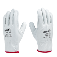 Back view of D232 safety gloves showing durable construction, secure fit, and reliable hand protection.