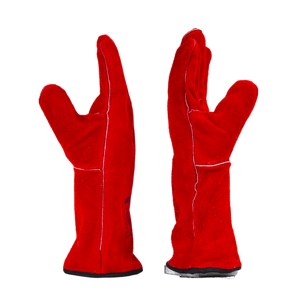 Back-to-back view of F437 safety gloves showcasing overall design, durability, and protective features.