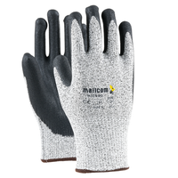 H33NBG safety gloves with cut-resistant UHWMPE liner and sandy nitrile palm coating for industrial hand protection.