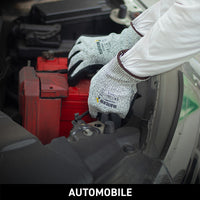 H33NBG safety gloves used in automotive manufacturing and assembly operations requiring precision and protection.