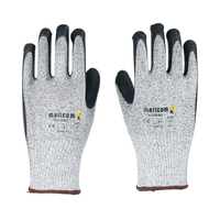 Back view of H33NBG safety gloves showing flexible liner construction and comfortable ergonomic fit.