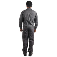 Back view of KOLDING & NORD workwear suit showing ergonomic fit and durable workwear design.