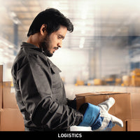 KOLDING & NORD workwear suit used in logistics and warehousing operations, providing comfort, durability, and functionality for daily work tasks.
