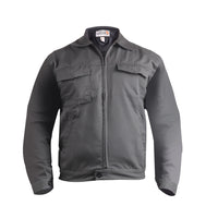 KOLDING workwear jacket with zip closure, chest pockets, and durable cotton-polyester twill construction.