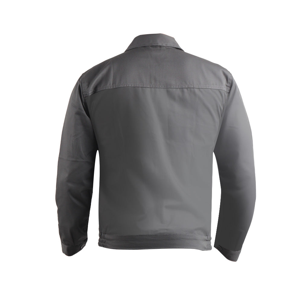 Back view of the KOLDING workwear jacket showing durable construction and ergonomic workwear design.