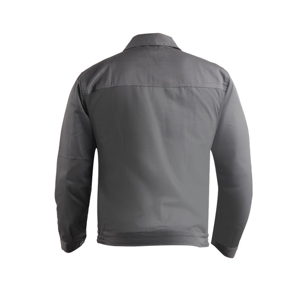 Back view of the KOLDING workwear jacket showing durable construction and ergonomic workwear design.