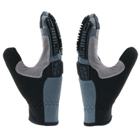 Back-to-back view of MACH 22 safety gloves showcasing ergonomic design and protective features.