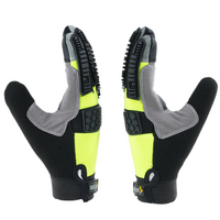 Back-to-back view of MACH 23 safety gloves showcasing ergonomic design, durability, and protective features.