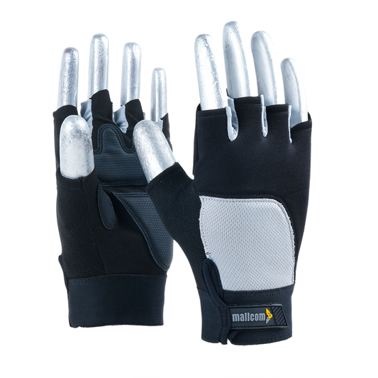 MACH 31 safety gloves with artificial leather palm, honeycomb PU grip, and flexible stretch fabric construction.