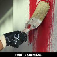 MFKB safety gloves used in paint and chemical handling applications, providing secure grip, abrasion resistance, durability, and reliable hand protection in industrial environment.