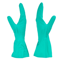 Back-to-back view of NF153G safety gloves showcasing durable nitrile construction and ergonomic design.