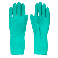 Front view of NF153G safety gloves featuring nitrile construction and raised diamond grip for superior handling.