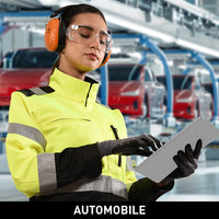 P35NBA safety gloves used in automobile manufacturing and assembly operations, providing superior grip, oil resistance, flexibility, and reliable hand protection.