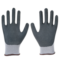 Front view of P35NBG safety gloves featuring a nitrile-coated palm for enhanced grip in dry and oily conditions.