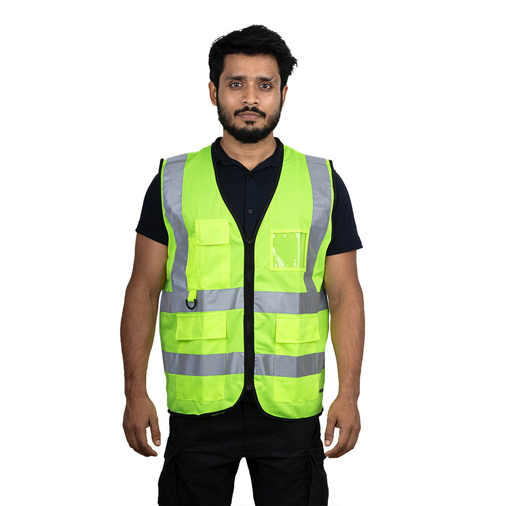 PROCLO 71 Reflective Safety Vest EN 20471 I Lightweight Polyester I Industrial Workwear