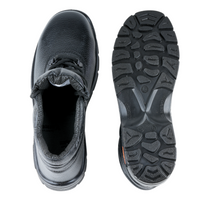 Mallcom Leopard high ankle steel toe safety shoes with anti-slip PU sole and durable industrial tread pattern