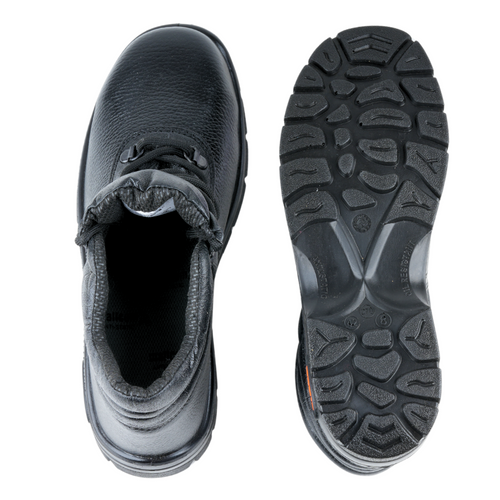 Tiger Leopard S1 EN Certified High Ankle Safety Shoes | Steel Toe PU Sole I Anti-Slip Industrial Work Boot