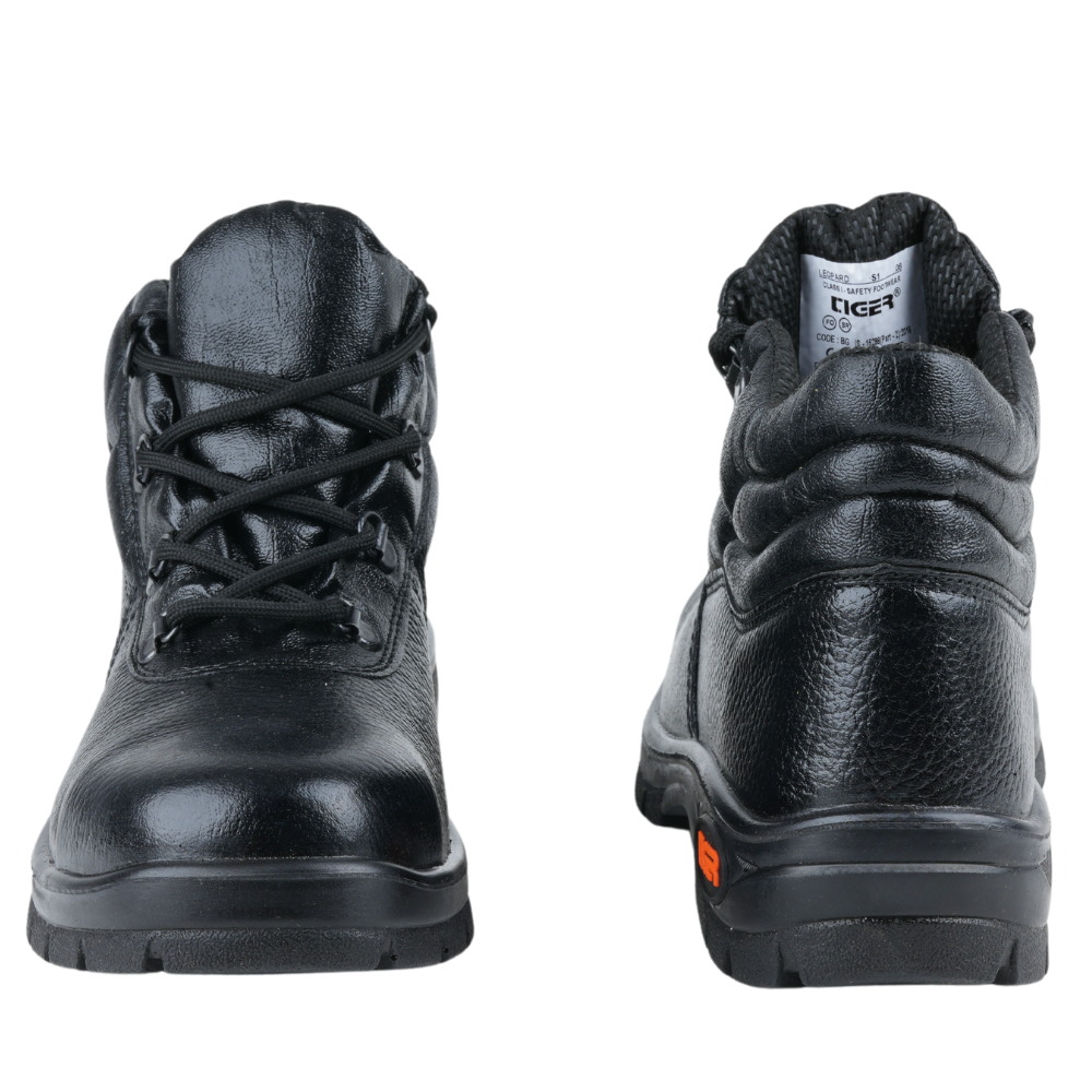 Mallcom Tiger Leopard high ankle safety shoes — steel toe S1 PPE India