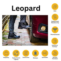 Mallcom Leopard high ankle steel toe safety shoes for construction, manufacturing, logistics, automotive, railways and mining industries