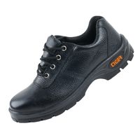 Mallcom Lorex safety shoes pair view with PU sole and steel toe protection for industrial use