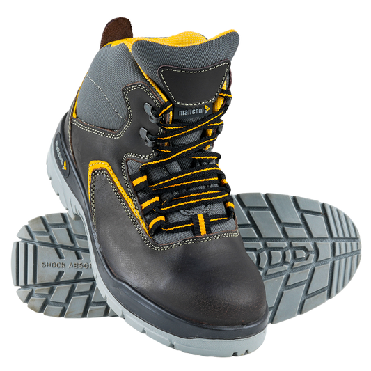 Ontilla safety shoes displayed from the front with durable construction and lace-up design.