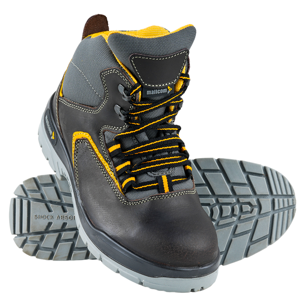 Ontilla safety shoes displayed from the front with durable construction and lace-up design.
