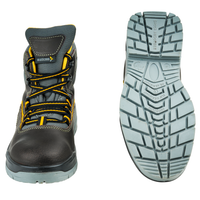 Outsole view of Ontilla high ankle safety shoes showing the slip-resistant tread pattern and durable PU sole design.