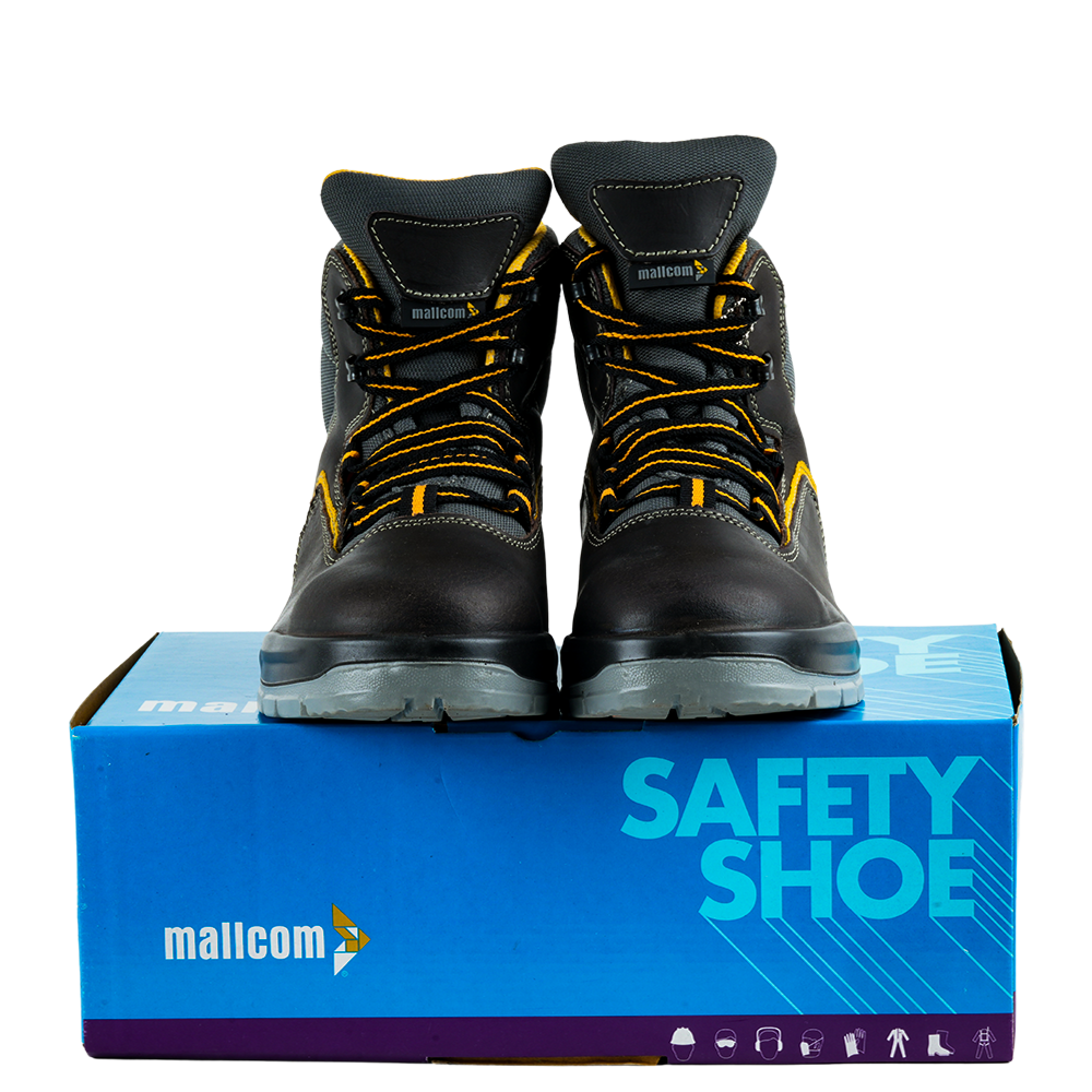 Product packaging box for Ontilla high ankle safety shoes.