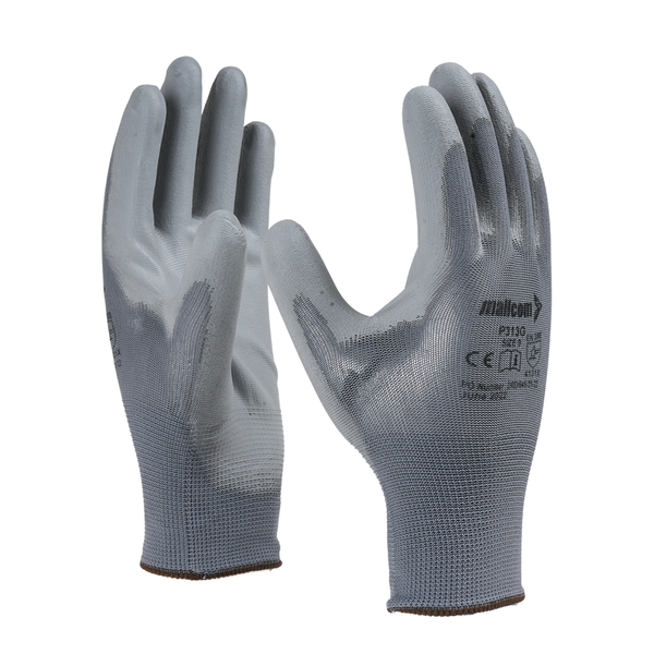 P313G PU Coated Work Gloves I EN Certified I 13 Gauge Seamless I Precision Grip Safety Gloves