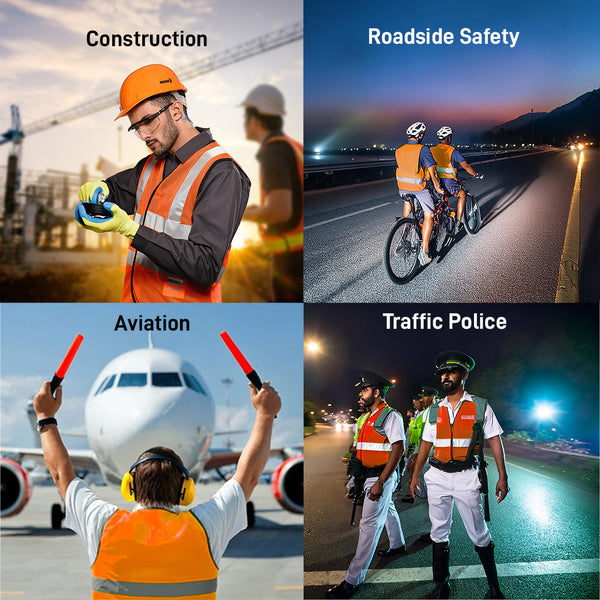 PROCLO 31 safety vest designed for construction, logistics, traffic management, and industrial work environments.