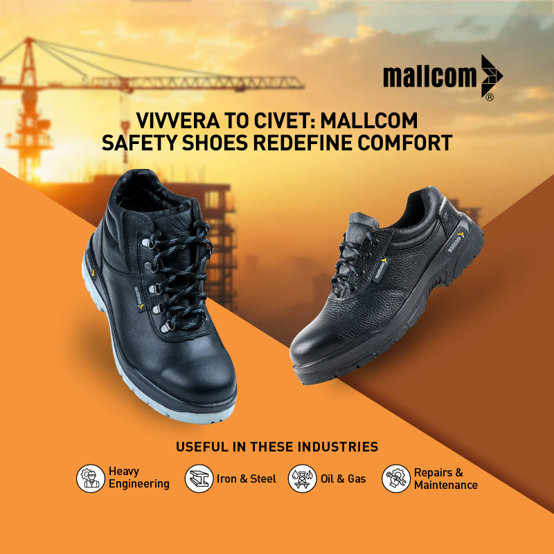 Civet to Vivvera: Mallcom Safety Shoes Redefine Comfort