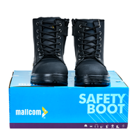 SCAR B safety shoes displayed with product packaging box.