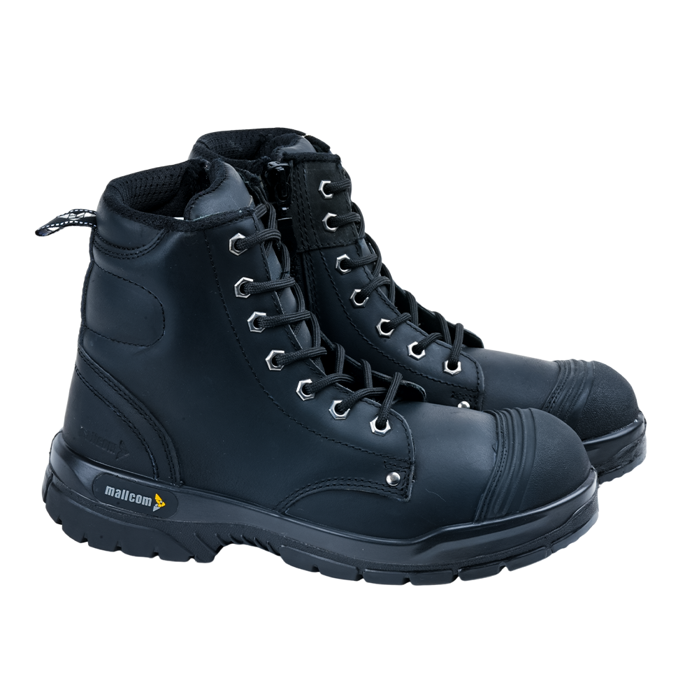 SCAR B high ankle safety shoes displayed as a pair for workplace protection.