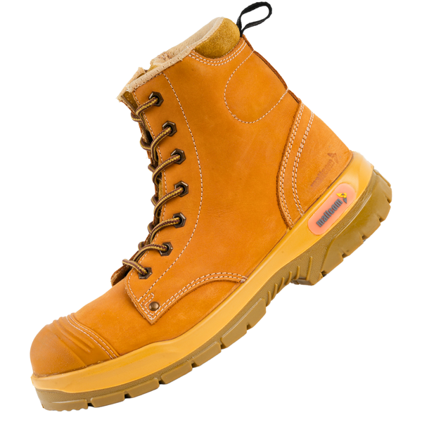 Side view of SCAR W high ankle safety boots showing the side profile.