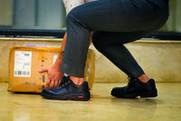 Tiger Lorex S1 safety shoes used in industrial and manufacturing work environments.
