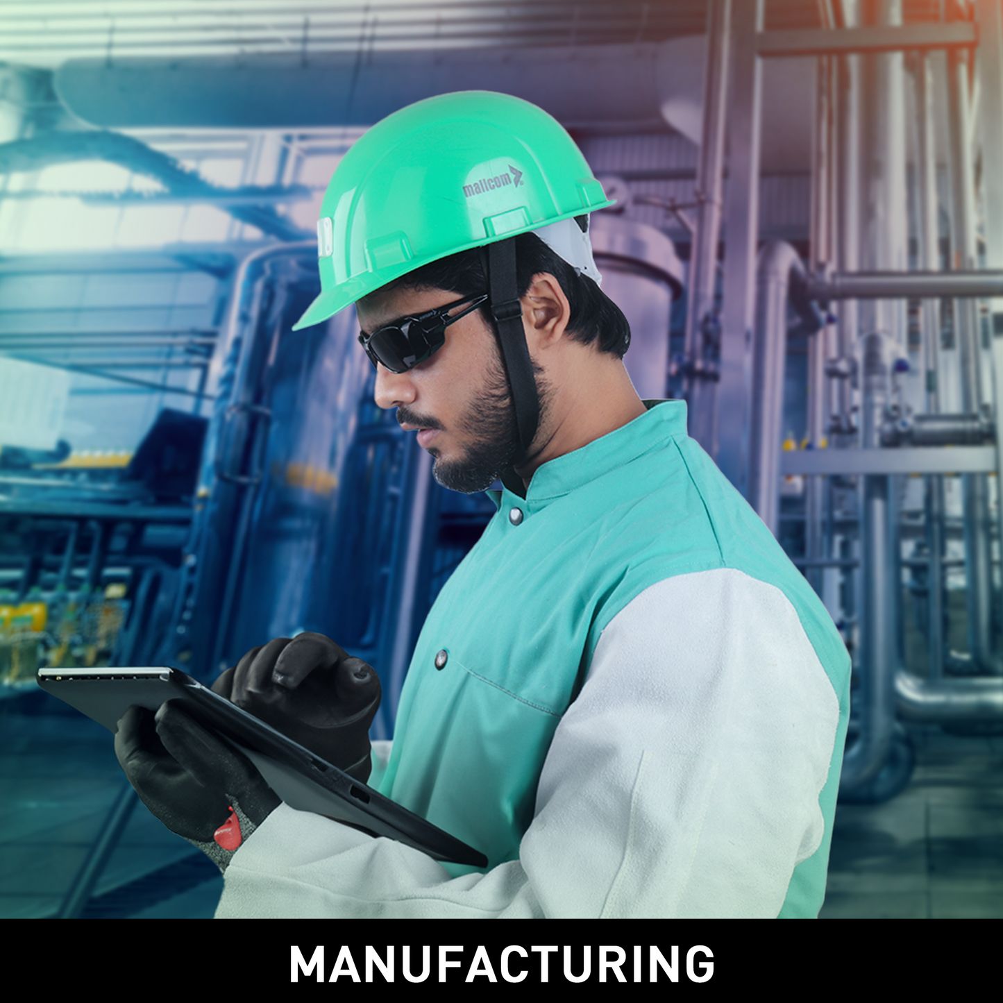 Mallcom Vega safety goggles for manufacturing and industrial work