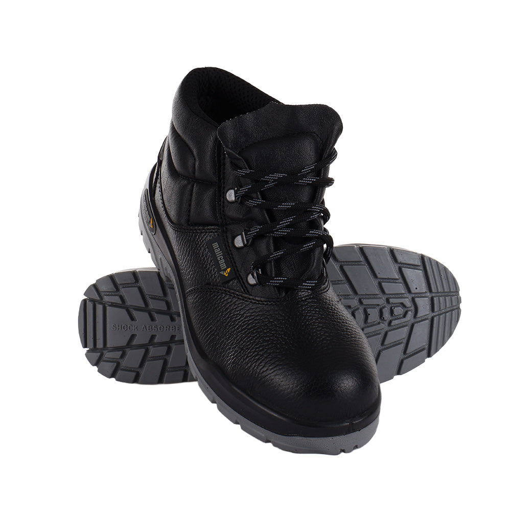 Front view of Vivvera safety shoes with a durable upper and lace-up closure.
