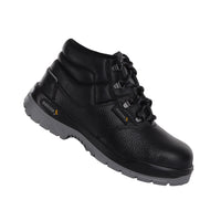 
Right-side view of Vivvera low ankle safety shoes with visible branding and side profile design.