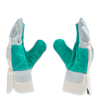 Back view of C-853 safety gloves with breathable cotton drill fabric and rubberized cuff