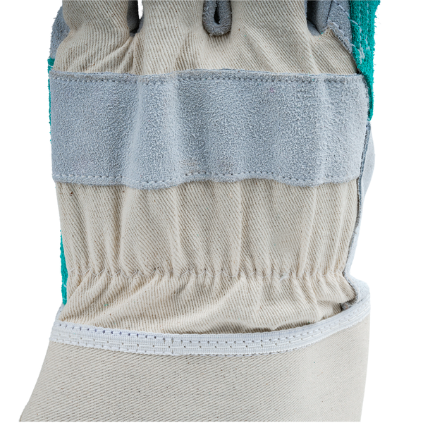 Rubberized cuff safety gloves ensuring secure fit and debris protection in industrial use